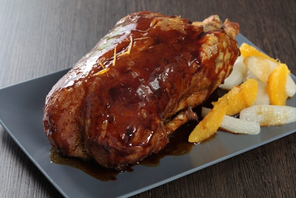 Canard à l'orange et navets glacés