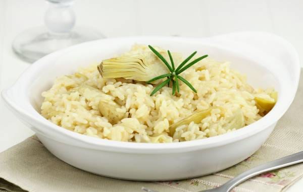 Risotto aux artichauts poivrade